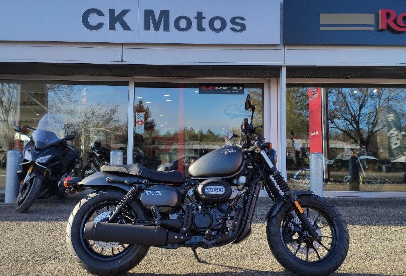 HYOSUNG GV 125 BOBBER COLORIS NOIR MAT NEUVE - HAGUENAU HYOSUNG GV 125 BOBBER COLORIS NOIR MAT NEUVE - HAGUENAU