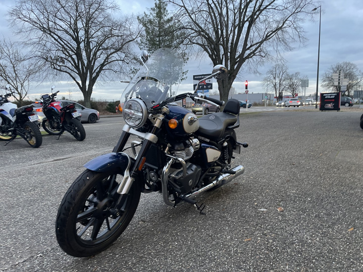 ROYAL ENFIELD SUPERMETEOR 650 ABS COLORIS CELESTIAL BLUE - HAGUENAU