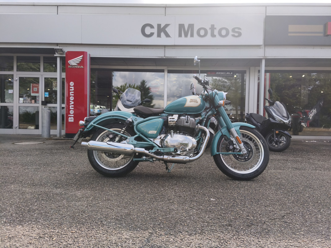 ROYAL ENFIELD CLASSIC 650 ABS COLORIS TEAL GREEN NEUVE 0KMS CK MOTOS  HAGUENAU 