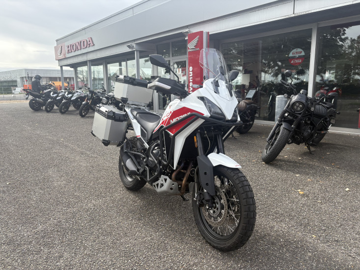 MOTO MORINI X-CAPE 650 ABS JANTES A RAYONS COLORIS BLANC - HAGUENAU