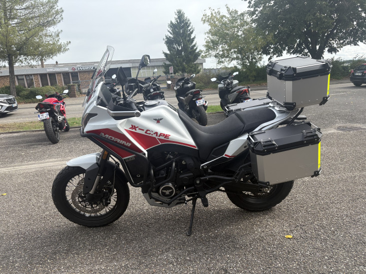 MOTO MORINI X-CAPE 650 ABS JANTES A RAYONS COLORIS BLANC - HAGUENAU