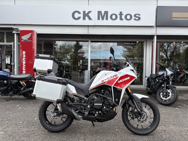 MOTO MORINI X-CAPE 650 ABS JANTES BATONS COLORIS BLANC NEUVE 0KMS - HAGUENAU