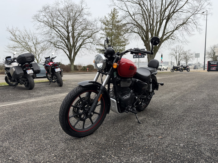 ROYAL ENFIELD METEOR 350 ABS COLORIS FIREBALL RED - HAGUENAU