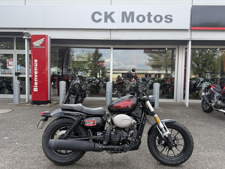 HYOSUNG GV 125 EVO ABS COLORIS GLOSS BLACK - HAGUENAU